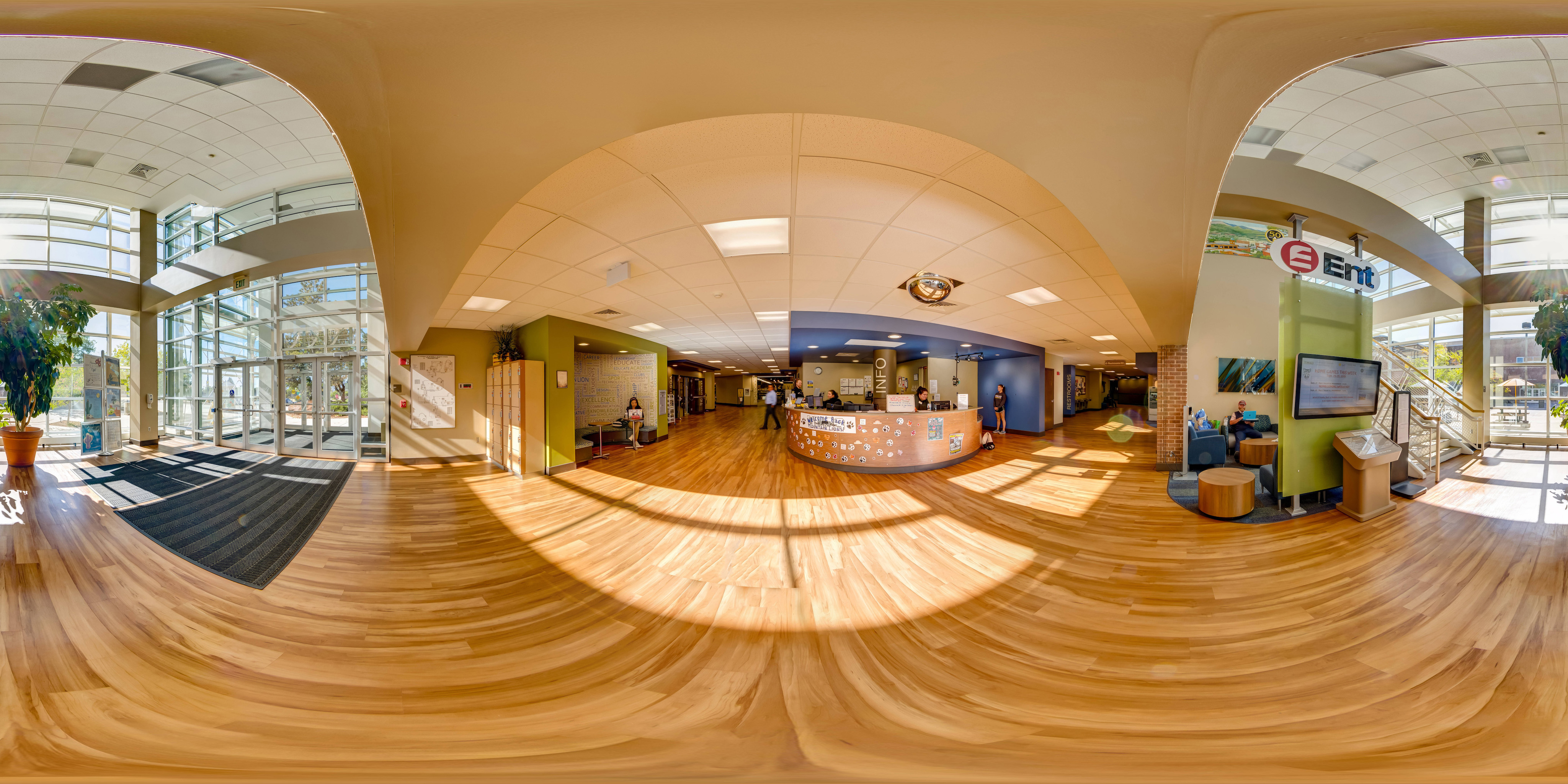 360 degree photo of the UCCS Help Desk inside the University Center